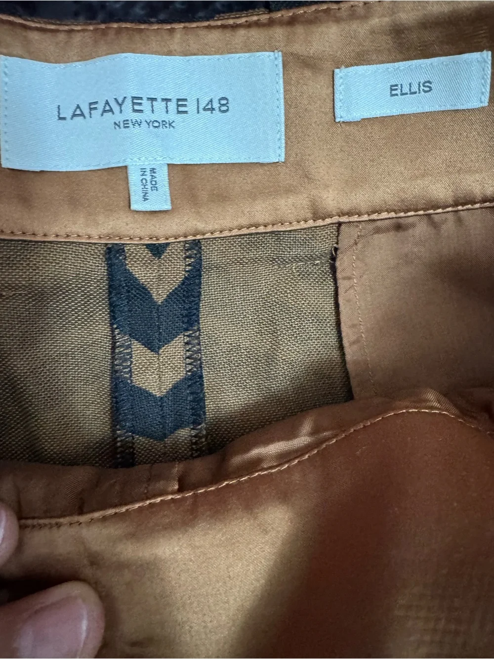 Lafayette 148 New York Black and Brown Zebra-Print Mini Skirt